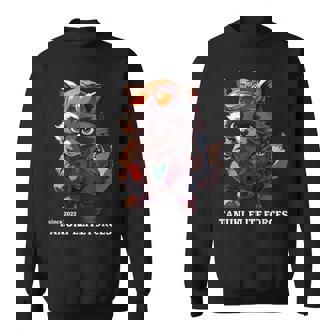 Tanuki Elite Forces No2 タヌキ精鋭部隊 かわいい狸 アニマル 動物 おもしろ 漢字 たぬき スウェットシャツ - Kawaiitshirt