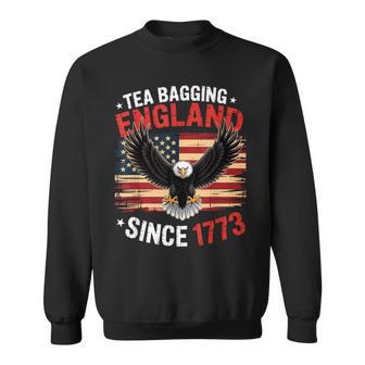 Tea Bagging England Since 1773 4Th Of July Vintage Retro Sweatshirt - Thegiftio UK