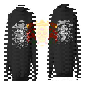 Tête De Mort Mexicaine Traditionnelle Jour Des Morts Mariachi Bandugarkull Sweater e - Cadeauxyz