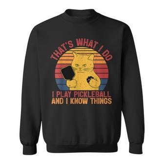 That's What I Do Cat Lovers パドルボールプレーヤー ピックルボール スウェットシャツ - Kawaiitshirt