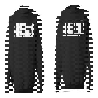 Thatays Hello シャツ こんにちはと言うデザイン スウェットシャツ - Kawaiitshirt