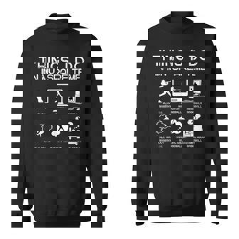 Things I Do In Mypare Time 面白い野球愛好家 スウェットシャツ - Kawaiitshirt