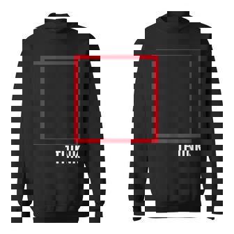 Think Outside The Box 哲学者、本好き、オタクのためのデザイン スウェットシャツ - Kawaiitshirt