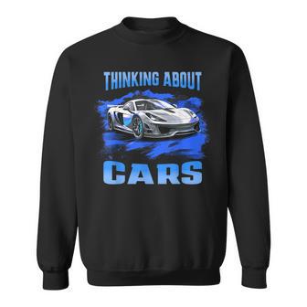 Thinking About Cars スー スポーツカー エキゾチック コンセプト ボーイズ スウェットシャツ - Kawaiitshirt