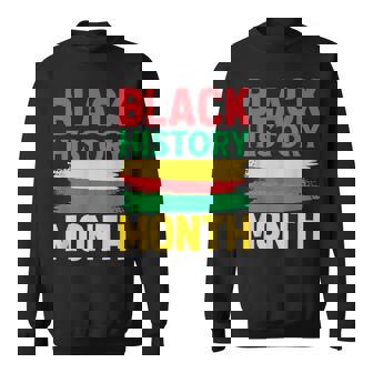 History Month ペイントブラシ ジューンティーンス ブラックヒストリー スウェットシャツ - Kawaiitshirt