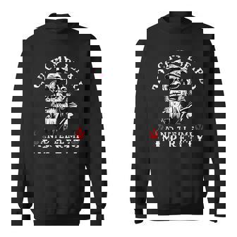 Touch My Beard And Tell Me I'm Pretty Monkey Sweatshirt | Mazezy