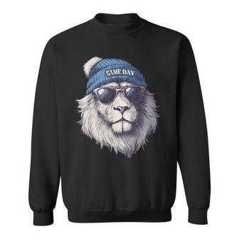 Touchdown American Football Game Day Lion Sunglasses Cool Sweatshirt - Thegiftio UK