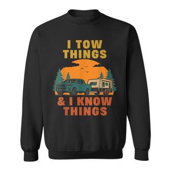 I Tow Things And I Know Things Father's Day Sweatshirt - Thegiftio UK