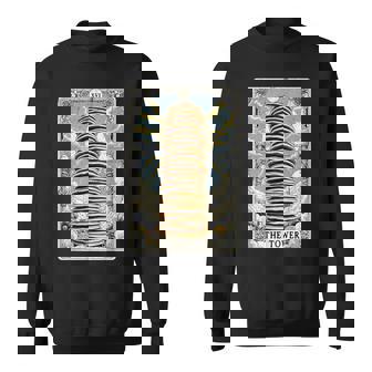The Tower タロットカード パンケーキタワー 朝食 恋人 パンケーキ スウェットシャツ - Kawaiitshirt