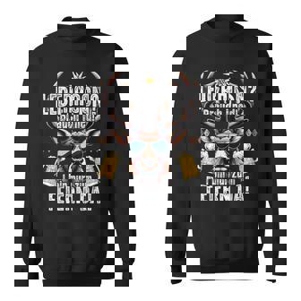 Traditional Leather Trousers Suitable For Oktoberfest S Sweatshirt - Seseable