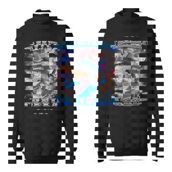 Tralalero Trala Italian Brainrot Meme Shark With Three Legs Sweatshirt - Thegiftio