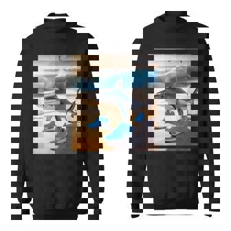 Tralalero Tralala ファニージェネレーションアルファシャークミーム スウェットシャツ - Kawaiitshirt