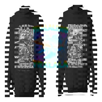 Tralalero Tralala 面白いサメ 靴付き ミーム スウェットシャツ - Kawaiitshirt