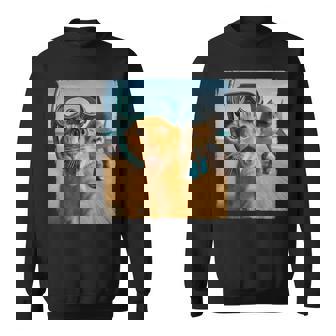Tralalero Tralalahark Italienisches Brainrot Meme-Katzen-Selfie Sweatshirt - Geschenkecke