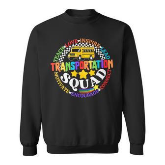 Transportation Squad Back To School Bus Driver Monitor Aide Sweatshirt - Thegiftio UK