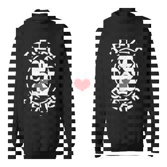 Treat Dealer Dog Lover Minimal Paw Print Pet Owner Sweatshirt - Thegiftio