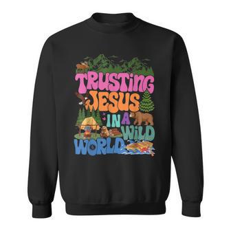 True North Vbs Trusting Jesus In A Wild World Summer Camp Sweatshirt - Thegiftio UK