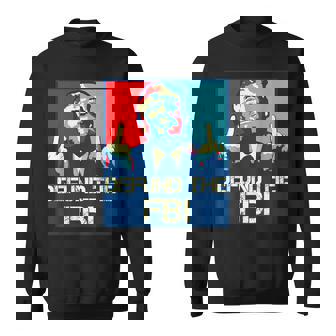 Trump Defund The Fbi ビンテージ プロトランプ 2024 愛国的 スウェットシャツ - Kawaiitshirt