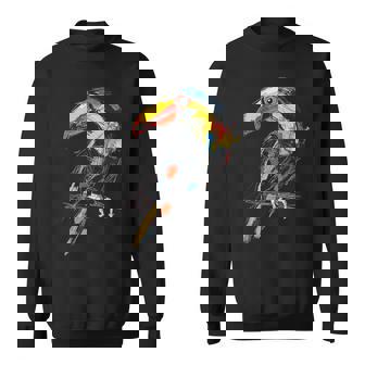 Tucán Dibujo Pájaro Arte Animal Colorido Gráfico Tucán Camisa de entrenamiento - Regaloses