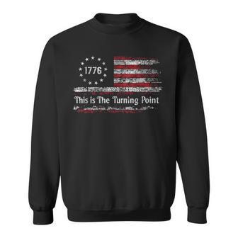 This Is The Turning Point American Freedom Usa Flag Sweatshirt - Thegiftio UK
