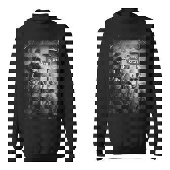 Ufo & Rock On Area 51 Bigfoot And Alien Vintage Sasquatch Sweatshirt - Thegiftio UK
