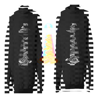 Ufo 誘拐ホットドッグ ムーンデー エイリアン 空飛ぶ円盤 ソーセージ スウェットシャツ - Kawaiitshirt