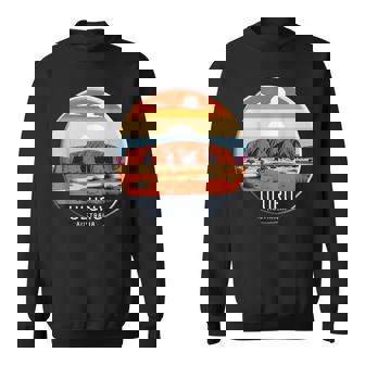 Uluru オーストラリア お土産 エアーズ ロック 記念品 ヴィンテージ 太陽 スウェットシャツ - Kawaiitshirt