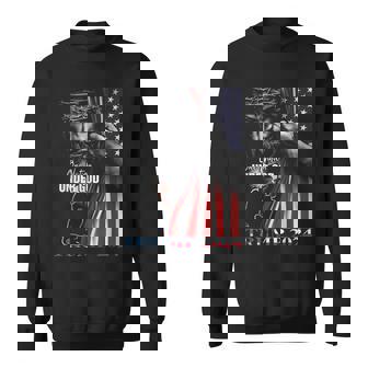 Una Nación Bajo Dios Trump 2024 Dios Bandera Estadounidense Camisa de entrenamiento - Regaloses