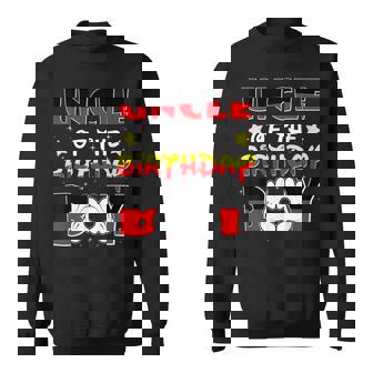 Uncle Of The Birthday Boy Matching Nephew Family Bday Sweatshirt - Thegiftio UK