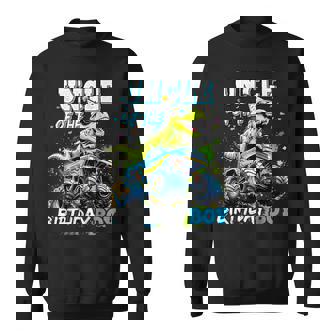 Uncle Of The Birthday Boy Monster Truck Dinosaur Party T Rex Sweatshirt | Seseable CA