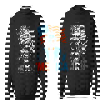 Uncle Sam Merica Rock 4Th Of July American Flag Usa Sweatshirt | Mazezy