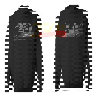 United States Marine Corps 250Th Birthday Gold Logo Sweatshirt | Mazezy