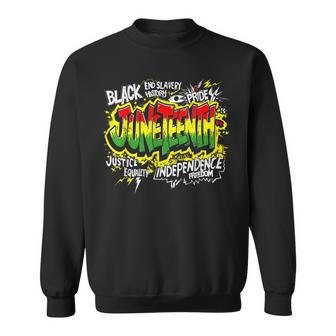 Urban Graffiti Junenth Freedom Celebration Sweatshirt - Thegiftio UK