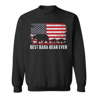 Usa Flag Best Baba Bear Ever Father's Day Sweatshirt - Thegiftio UK