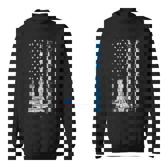 Usa Flag Patriotic Postal Worker Mailman Mail Lady Novelty Sweatshirt - Thegiftio UK