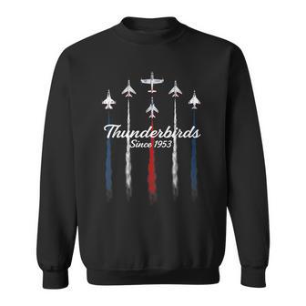 Usaf Thunderbirds F16 57Th Wing Vintage Airshow Sweatshirt - Thegiftio UK