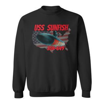 Uss Sunfish Ssn-649 Submarine Veterans Day Father Grandpa Sweatshirt - Thegiftio UK