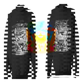 Vacation Hawaii Softball Ball Hawaiian Tropical Summer Sweatshirt | Mazezy