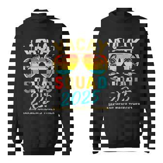 Vacay Squad 2025 Summer Vacation Family Friends Trip Palm Sweatshirt - Thegiftio UK