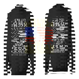 Veteran Grandpa For Grandpa Veteran Father's Day Sweatshirt - Monsterry