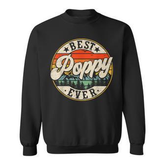 Vintage Best Poppy Ever Father's Day Grandpa Men Sweatshirt - Thegiftio UK