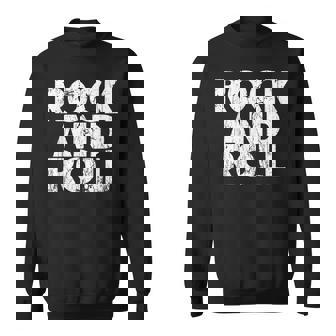 Vintage Grunge Old Rock & Roll Music Rock And Roll スウェットシャツ - Kawaiitshirt