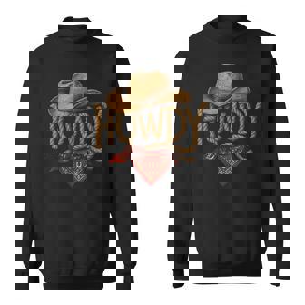 Vintage Howdy Cowboy Retro Western Howdy Cowboy Sweatshirt - Thegiftio UK