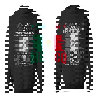 Vintage Mexico Flag Mexican Independence Day September 16 Sweatshirt - Seseable
