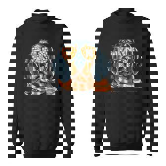 Vintage Orange Blooded Tennessee Dog Lover Outfit Sweatshirt - Monsterry