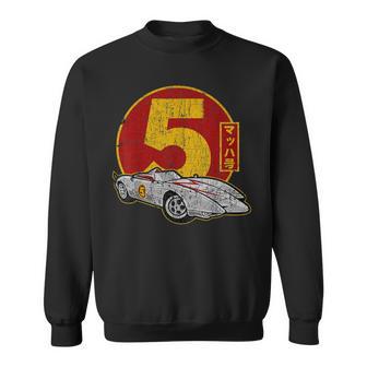 Vintage Racers Car Racing Retro Mach Classic Five Sports Car Sweatshirt - Thegiftio UK