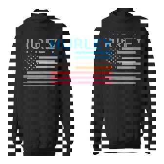 Vintage Sunset American Flag Hurley Virginia Sweatshirt - Thegiftio