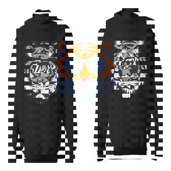 Vintage Tiger Wearing Sunglasses Retro Graphic Tiger Sweatshirt - Monsterry