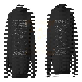 Vitruvien Jouant De La Guitare Guitariste Damour Drôle Sweater e - Cadeauxyz