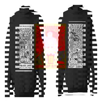 Wassup Bitches 毛沢東 中国共産主義宣伝ポスター スウェットシャツ - Kawaiitshirt